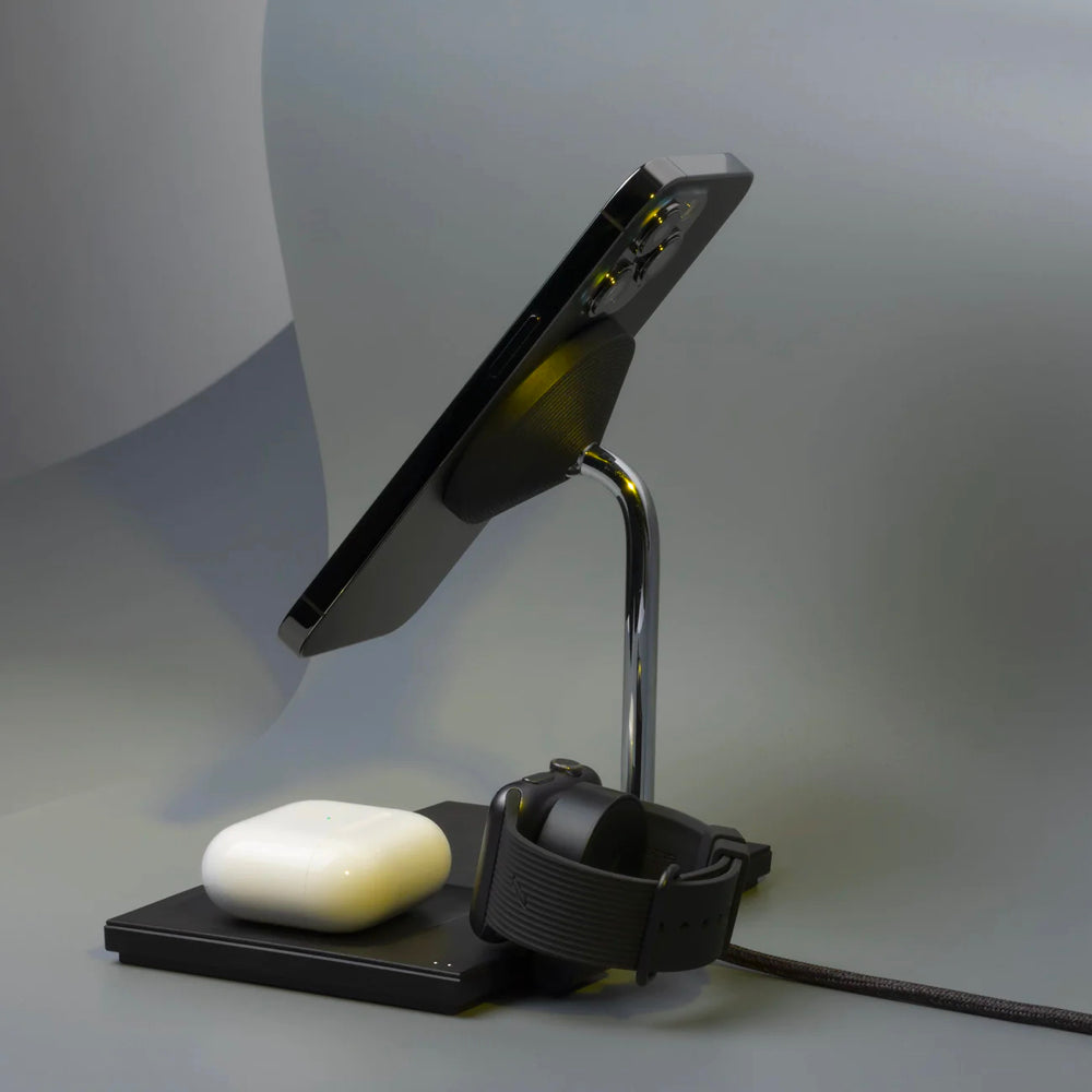 NATIVE UNION SNAP MAGNETIC 3-IN-1 WIRELESS CHARGER | BLACK-EU (EU/UK/US)