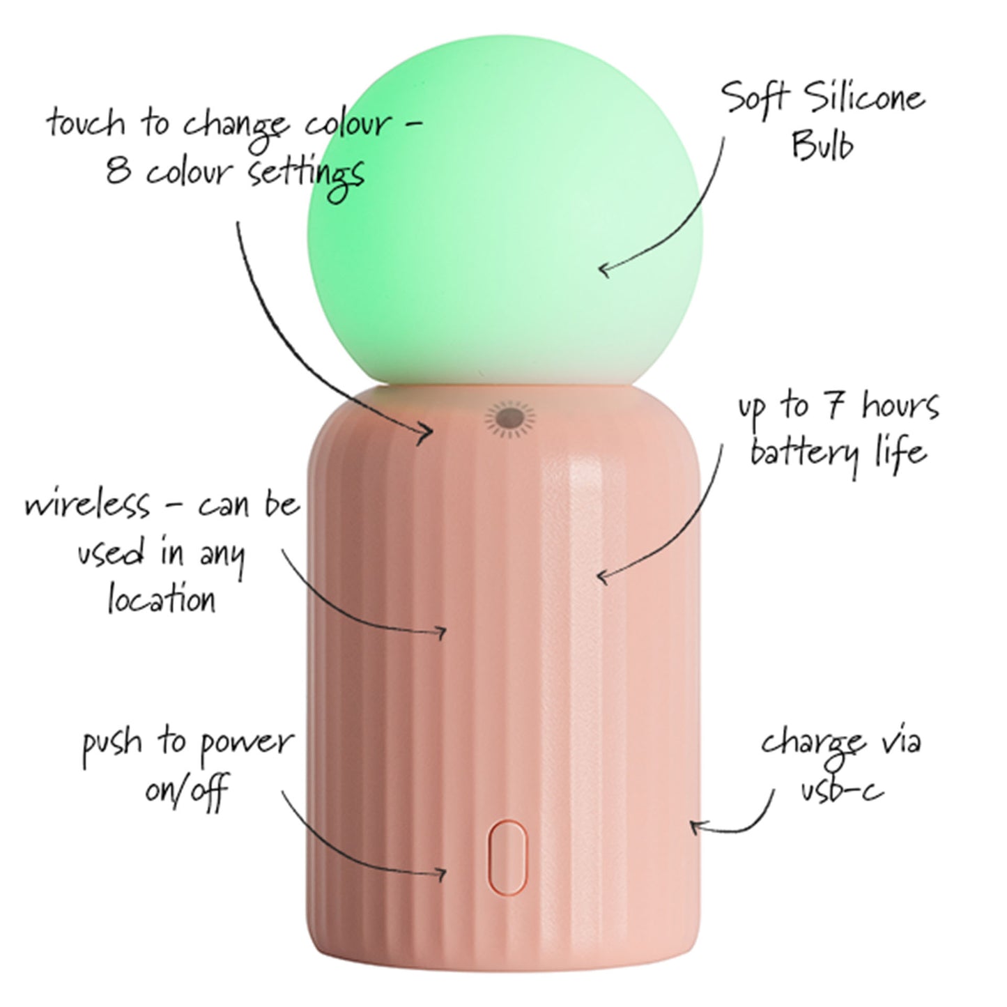 MINI WIRELESS LAMP | PINK