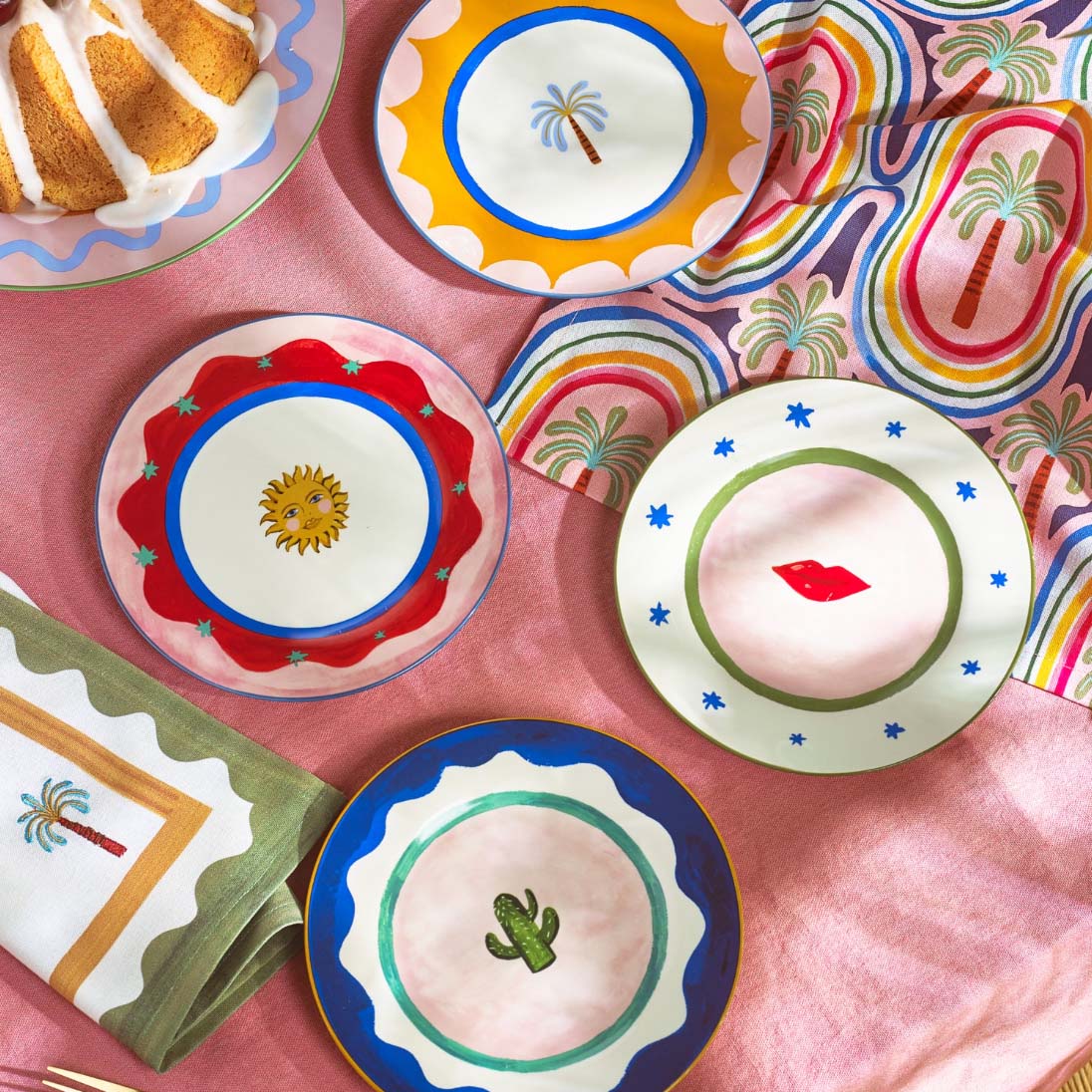 ICON PORCELAIN DESSERT PLATES