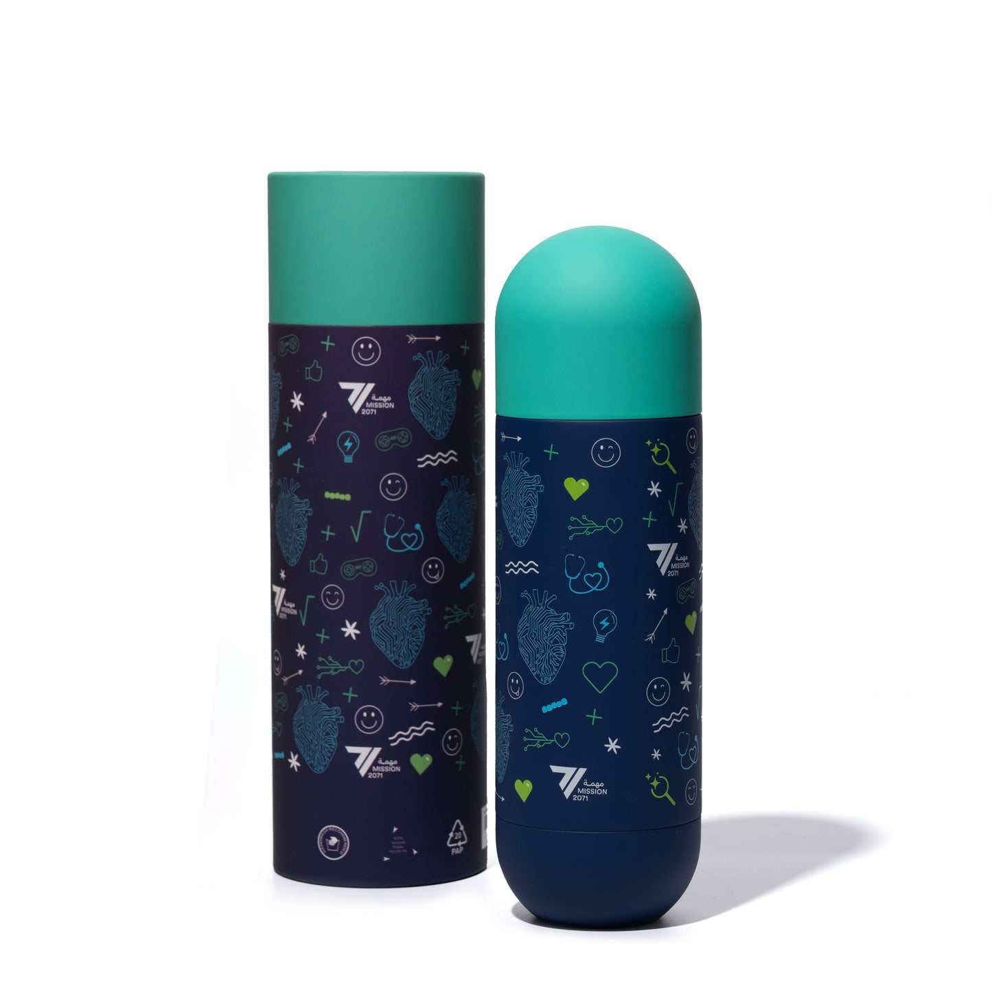 HEART BULLET BOTTLE | BLUE