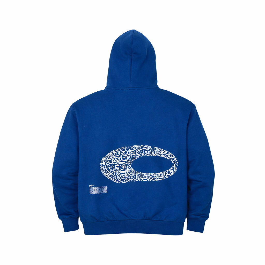PANGAIA X MOTF BUILDING HOODIE | BLUE