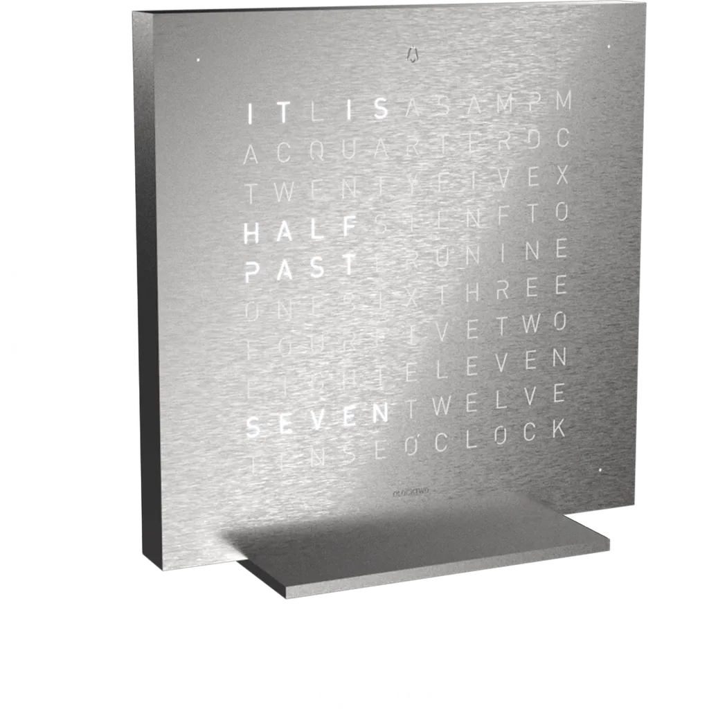 QLOCKTWO EARTH 13.5 | FULL METAL | ENG