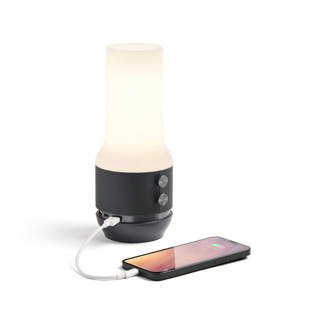 TERRACE LAMP SPEAKER + POWERBANK | GUN METAL