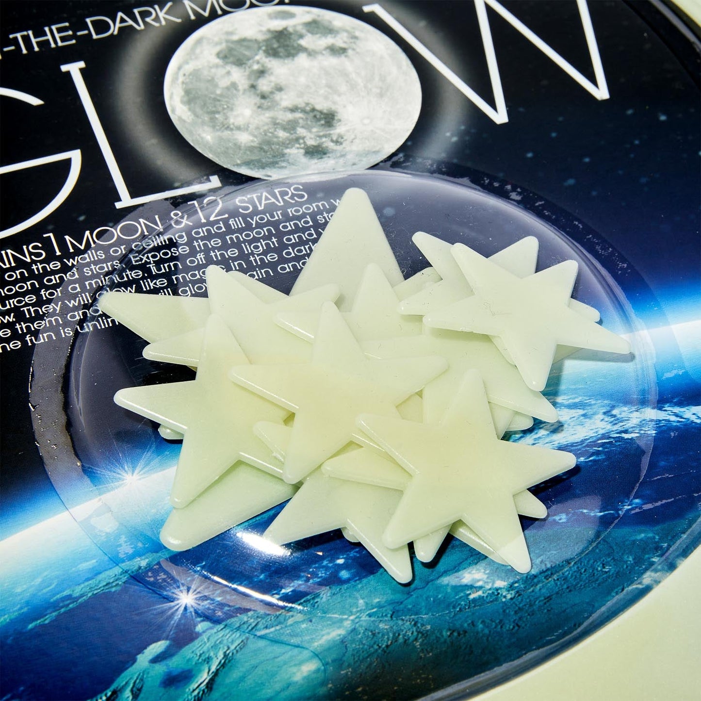 GLOW LARGE MOON & STAR