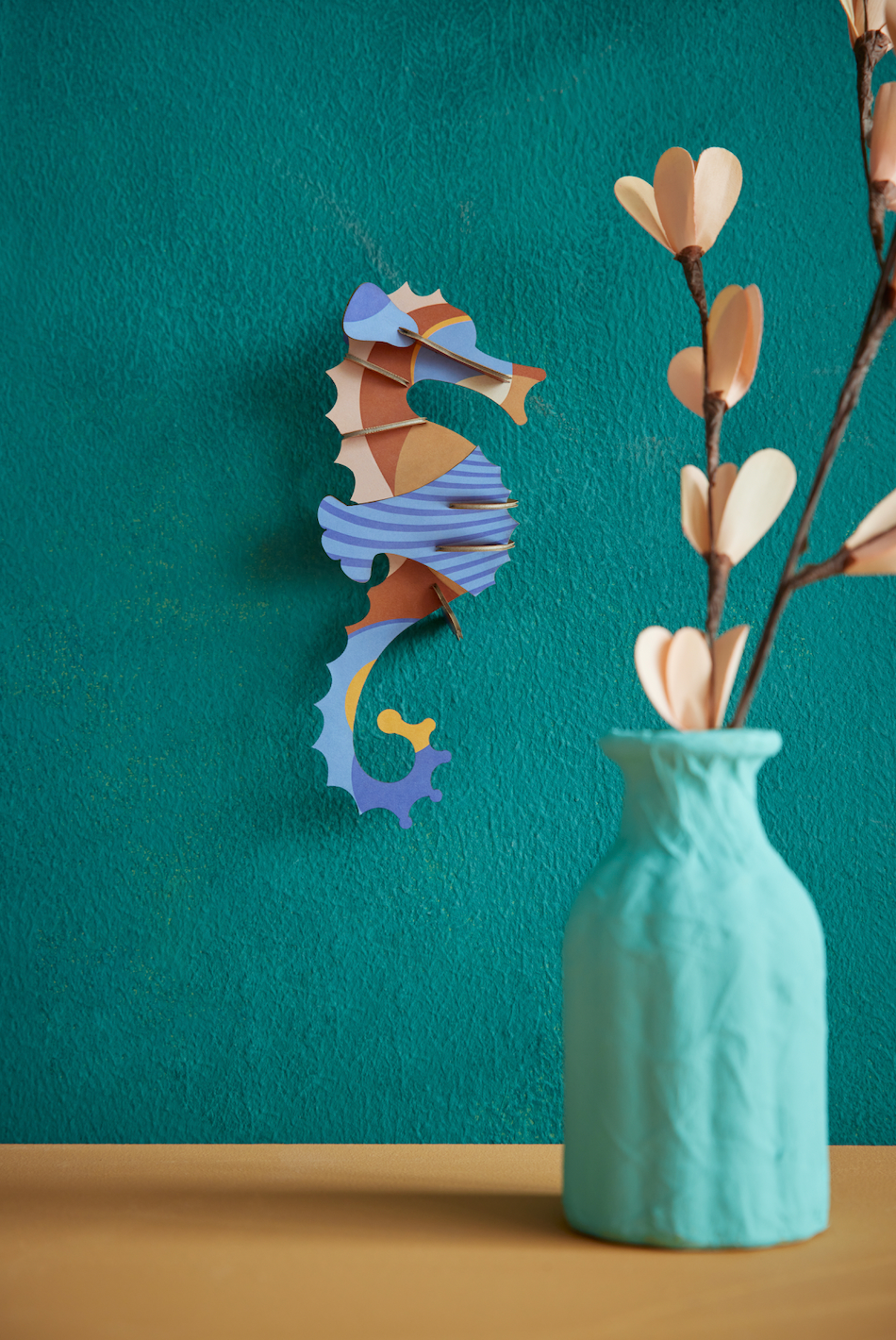 WALL ART | BLUE RINGLET SEAHORSE
