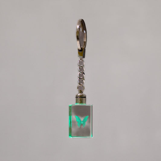 THE LIBRARY PEACOCK BUTTERFLY KEYCHAIN