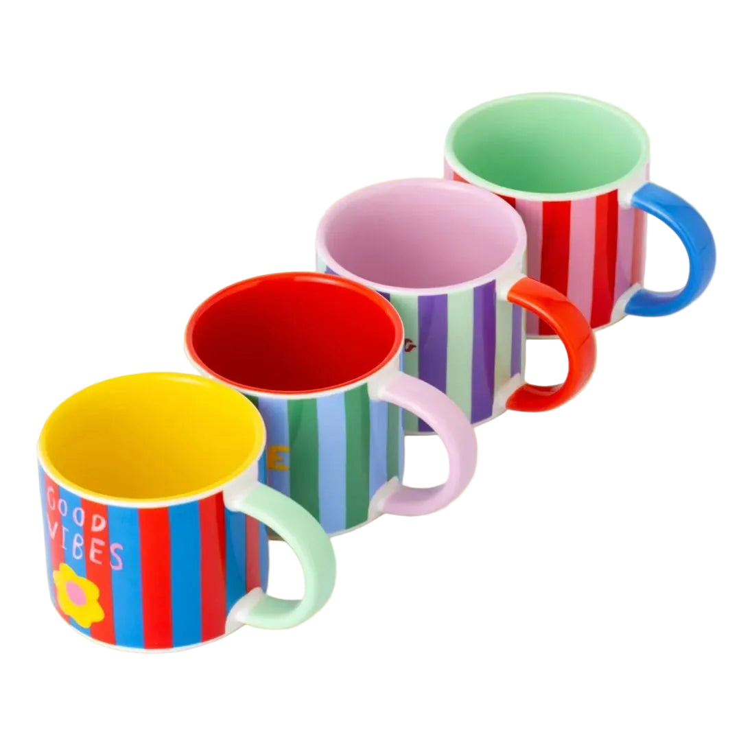 COFFEE CLUB STONEWARE ESPRESSO CUPS | SET OF 4