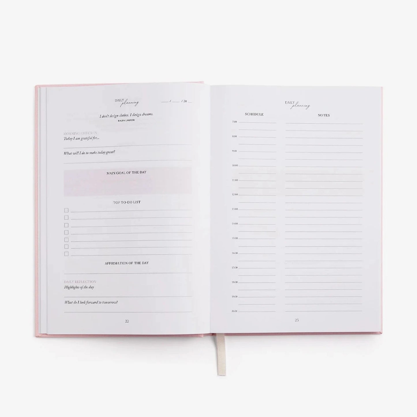 LIFE&STYLE PLANNER PINK