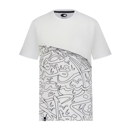 CALLIGRAPHY CROP T-SHIRT | WHITE XXXL