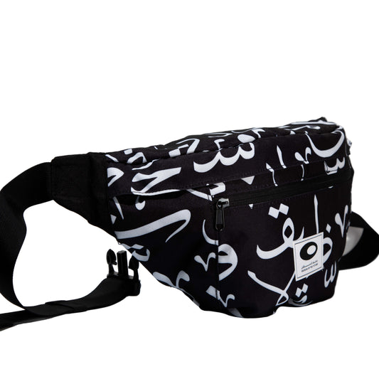 MOTF CROSS BAG | BLACK CALLIGRAPHY