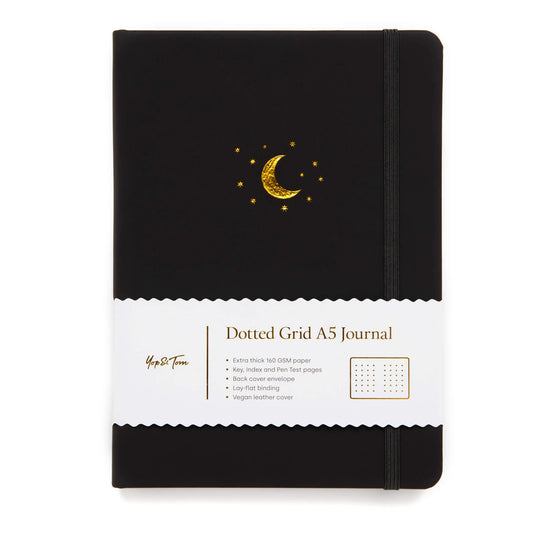 MOON & STARS NOTEBOOK | CHARCOAL