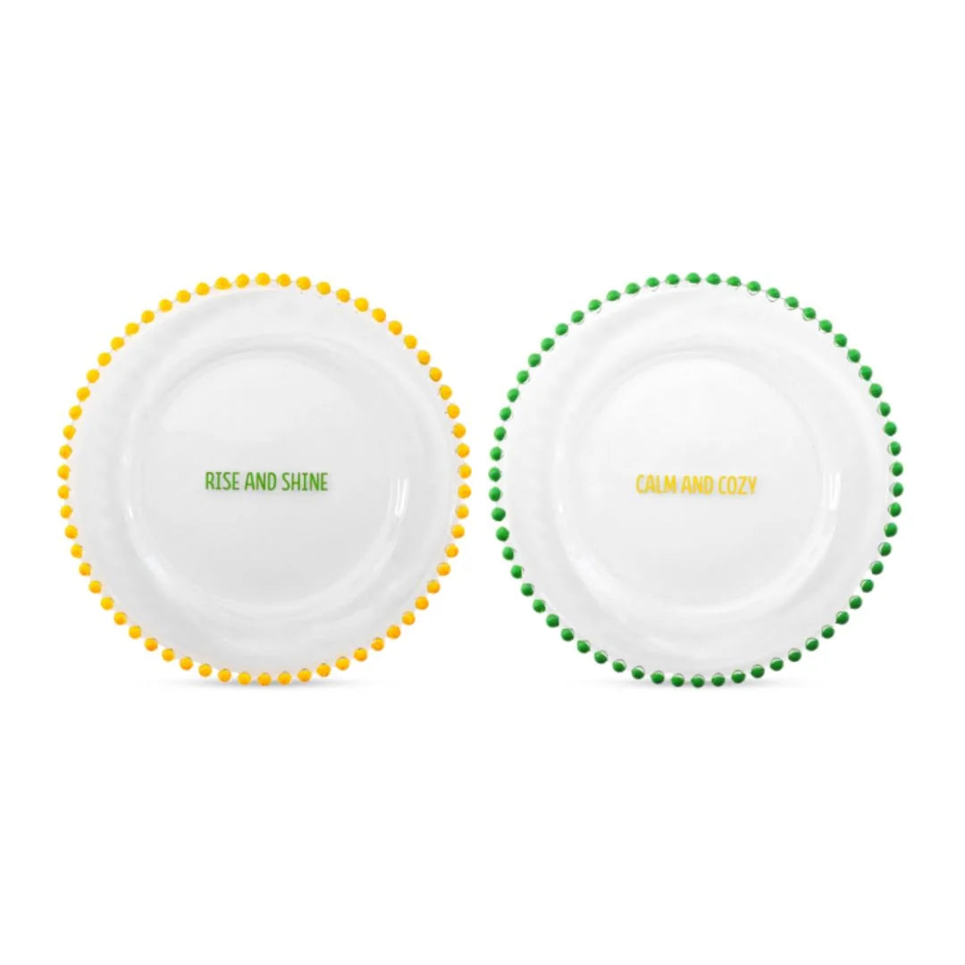 COSY & SHINE GLASS PLATE | SET OF 2
