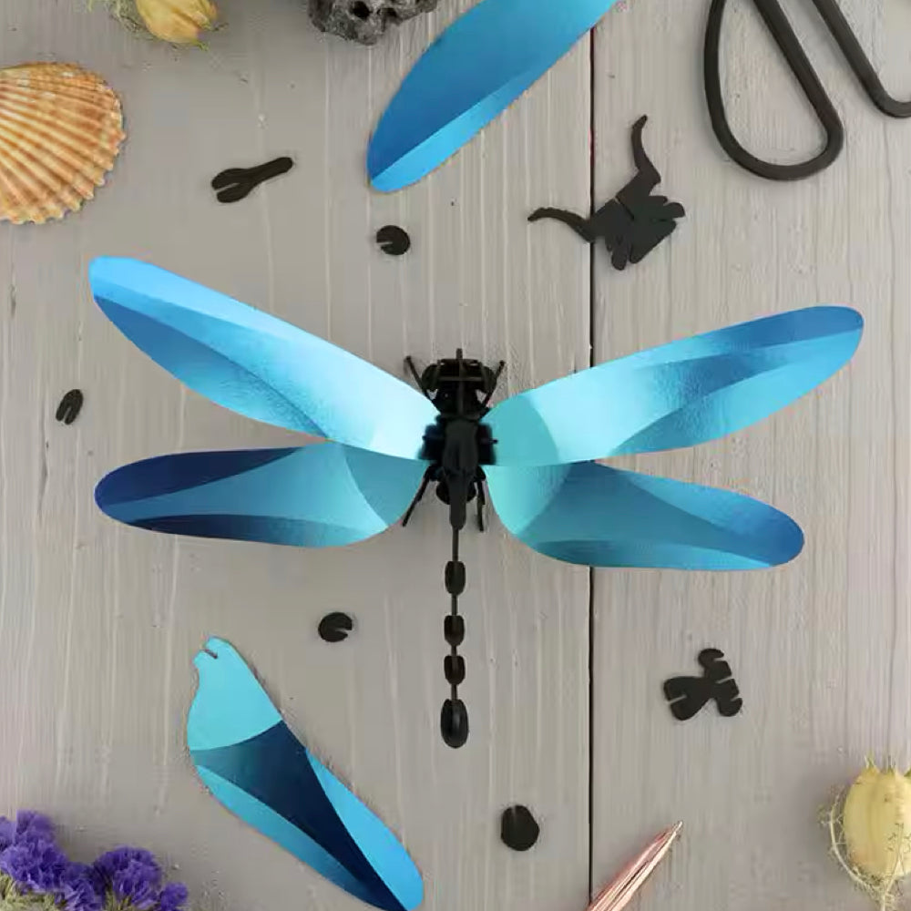 DRAGONFLY ANISOPTERA | GLOSSY AZURE BLUE