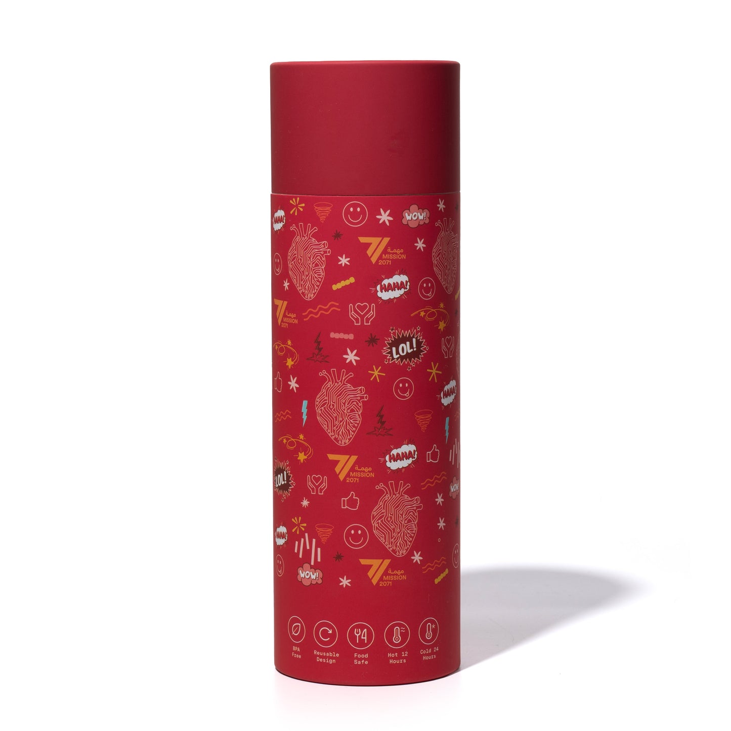 HEART BULLET BOTTLE | RED
