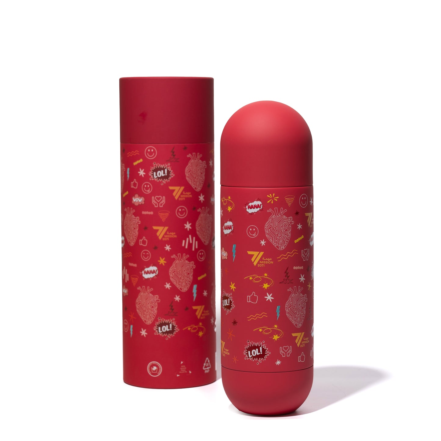 HEART BULLET BOTTLE | RED