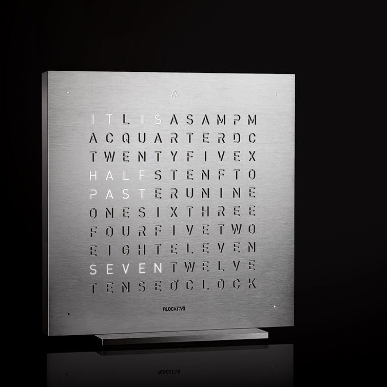 QLOCKTWO EARTH 13.5 | FULL METAL | ENG
