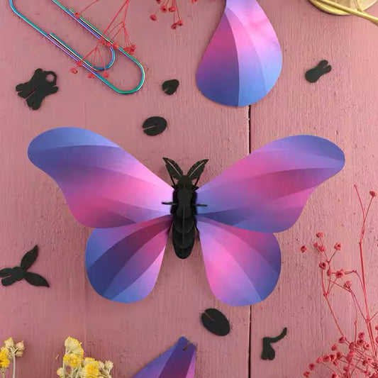 GIANT SILK BUTTERFLY | PURPLE METALLIC