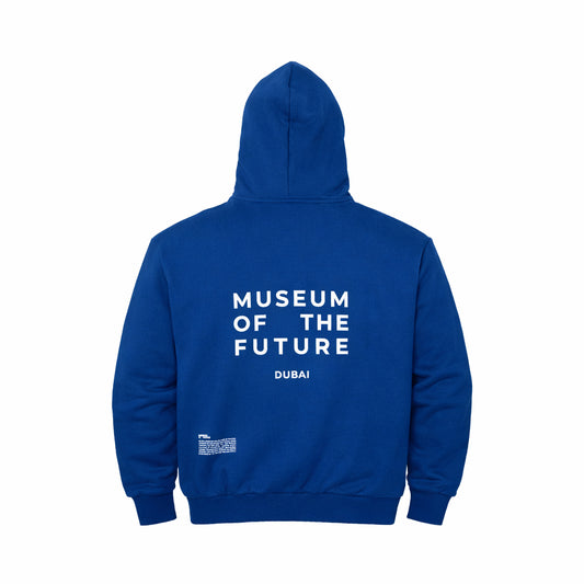 PANGAIA X MOTF LOGO HOODIE | BLUE