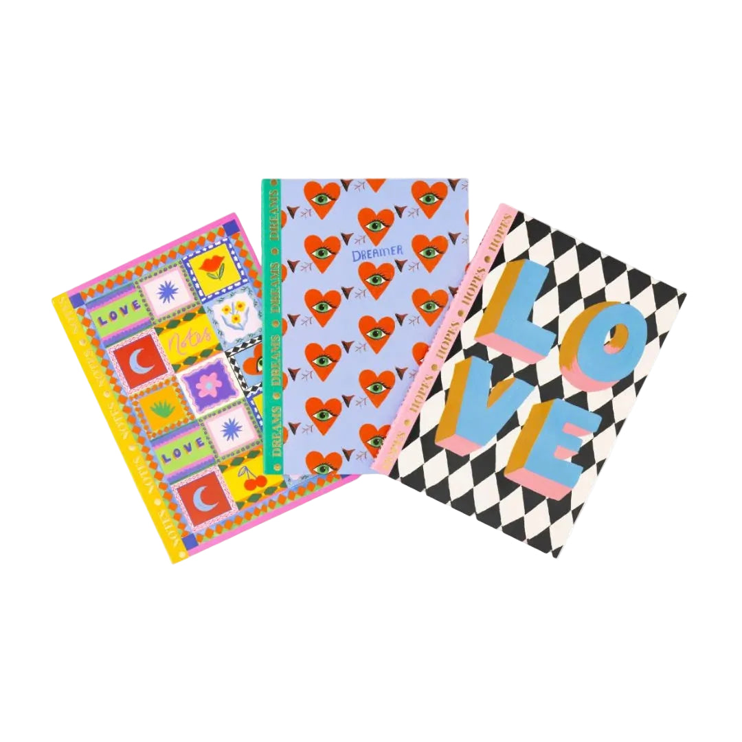 NOTES, HOPES & DREAMS A5 NOTEBOOK | SET OF 3