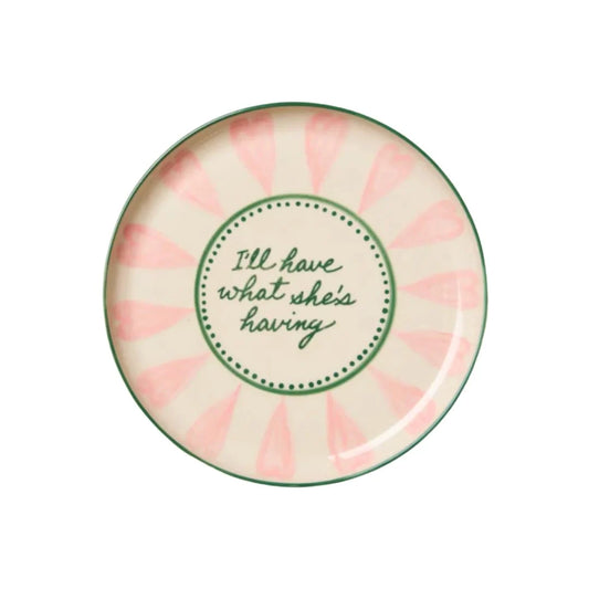 "I'LL HAVE WHAT SHE'S HAVING" DECORATIVE CERAMIC PLATE