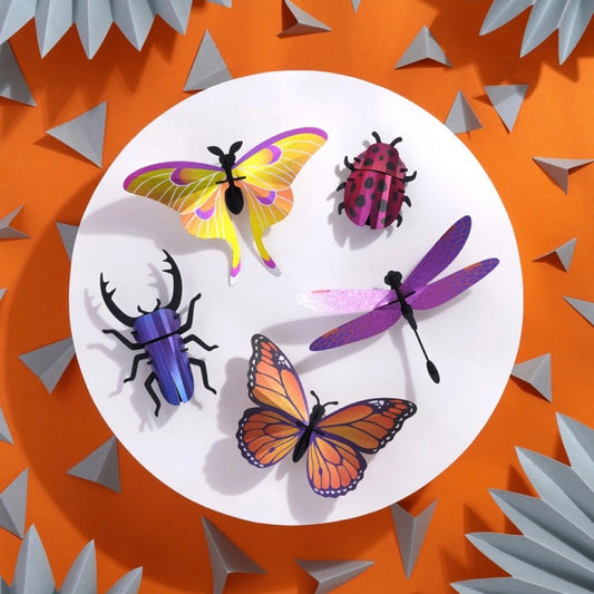 MIXED BUTTERFLY/INSECT SET 5 | PURPLE BLEND