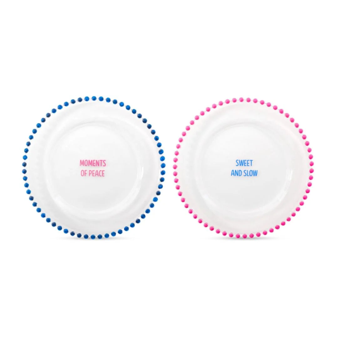 SWEET MOMENTS GLASS PLATE | SET OF 2