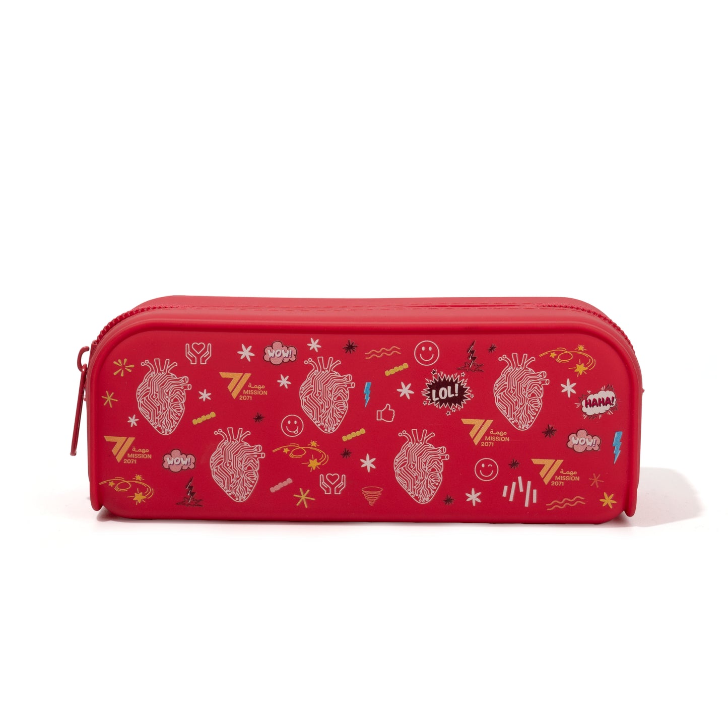 M71 HEART PENCILCASE | RED