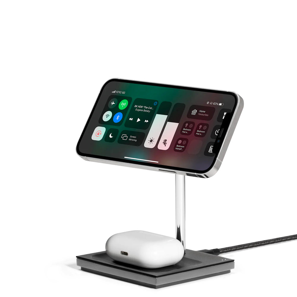 SNAP MAGNETIC 2-IN-1 WIRELESS CHARGER | BLACK