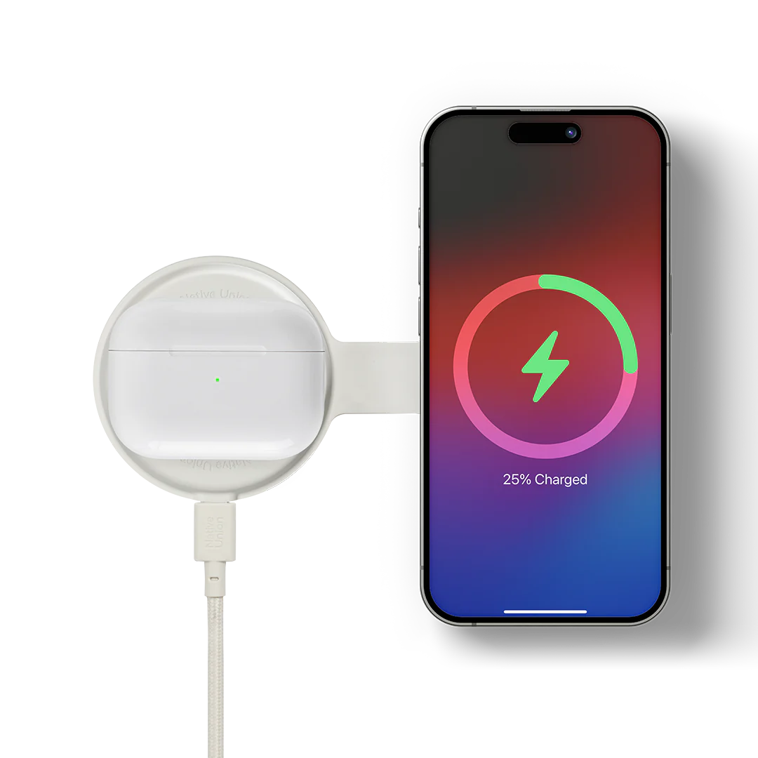 VOYAGE 2-IN-1 WIRELESS CHARGER | SANDSTONE