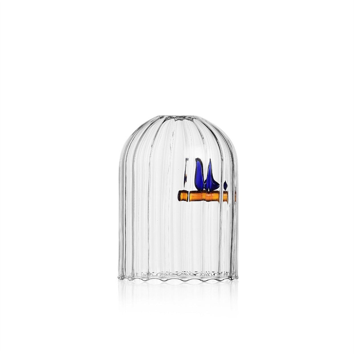 CANDLE HOLDER WIND PROOF | BLUE BIRD