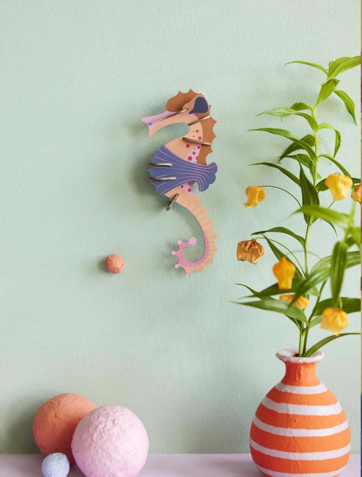 WALL ART | PINK SEAHORSE