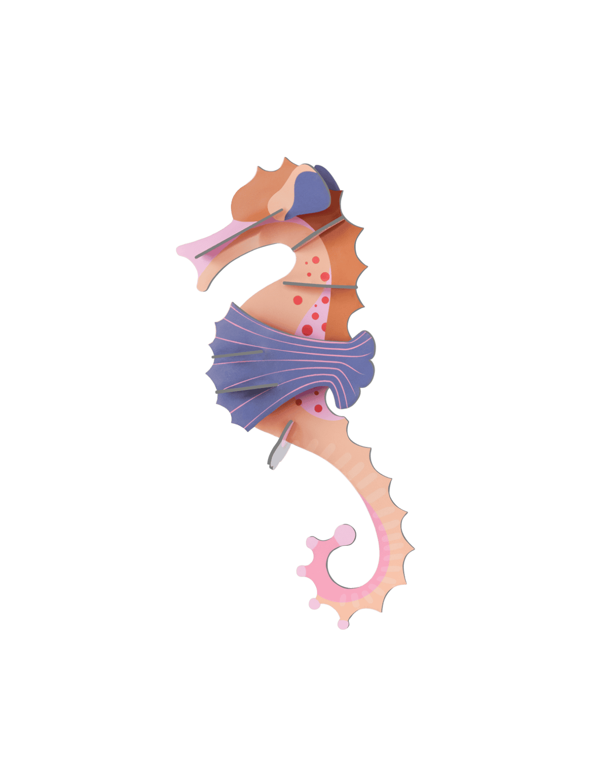 WALL ART | PINK SEAHORSE