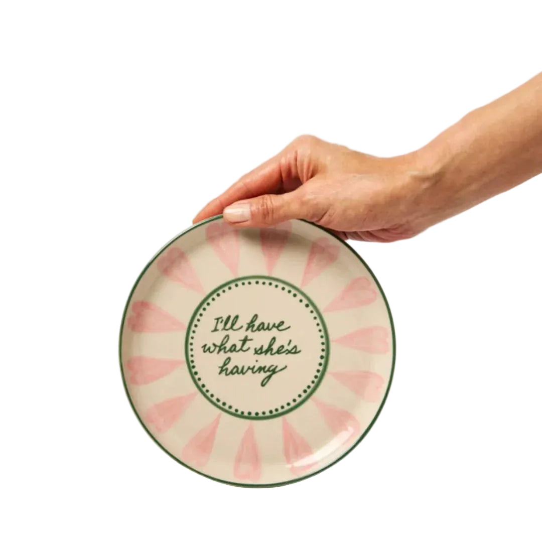"I'LL HAVE WHAT SHE'S HAVING" DECORATIVE CERAMIC PLATE