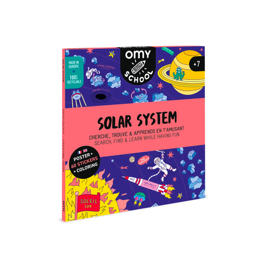 SOLAR SYSTEM STICKER POSTER