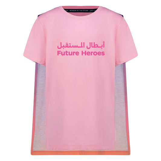 KIDS FUTURE HEROES T-SHIRT | PINK 2-4YR