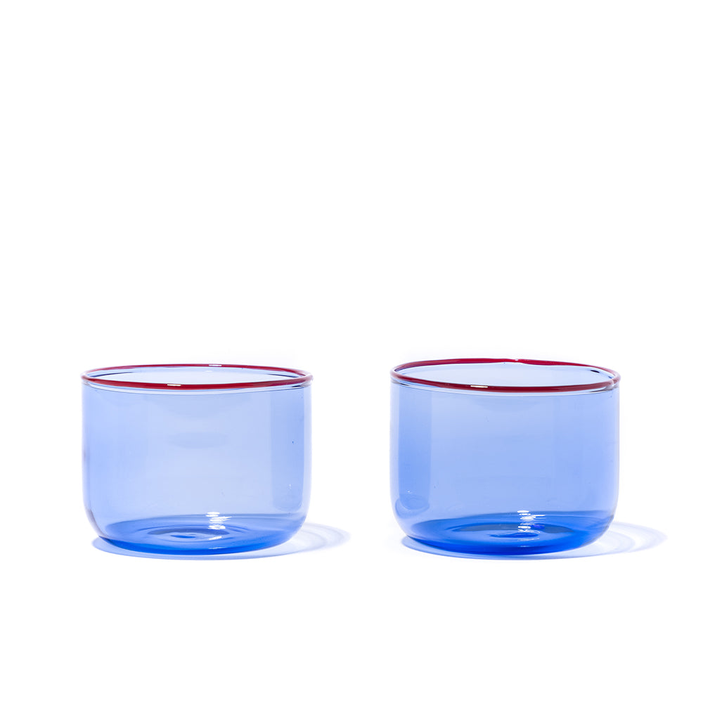TINT GLASS SET OF 2 | BLUE & RED