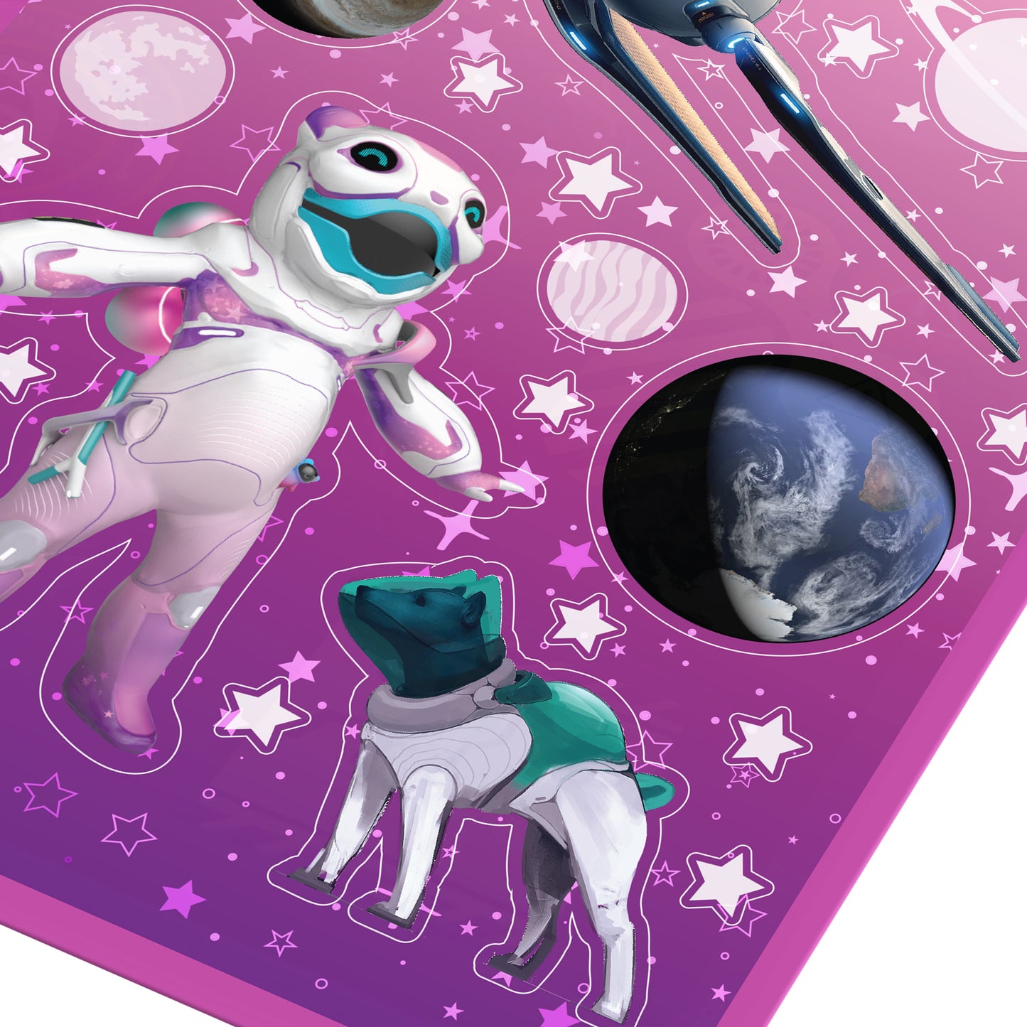 KIDS SPACE SUIT STICKERS