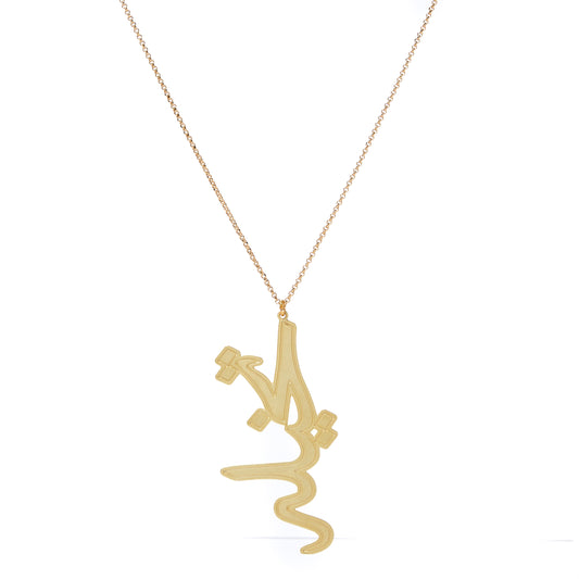 MOTF CALLIGRAPHY IMAGINE NECKLACE | GOLD