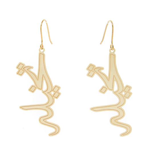 MOTF CALLIGRAPHY IMAGINE EARRINGS | GOLD