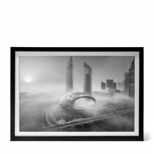 CLOUD SUNSET MONOCHROME | FRAMED A2