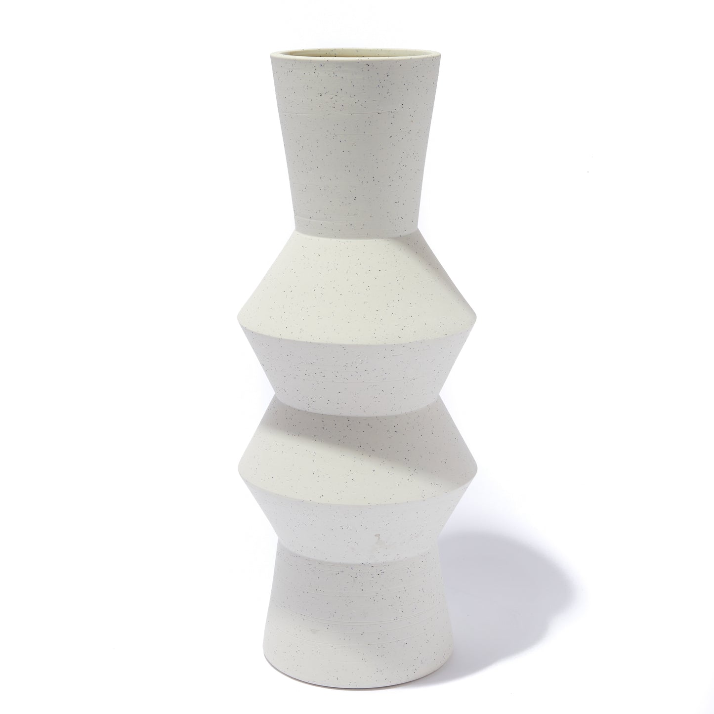 SPECKLED CLAY VASE | ANGULAR LARGE